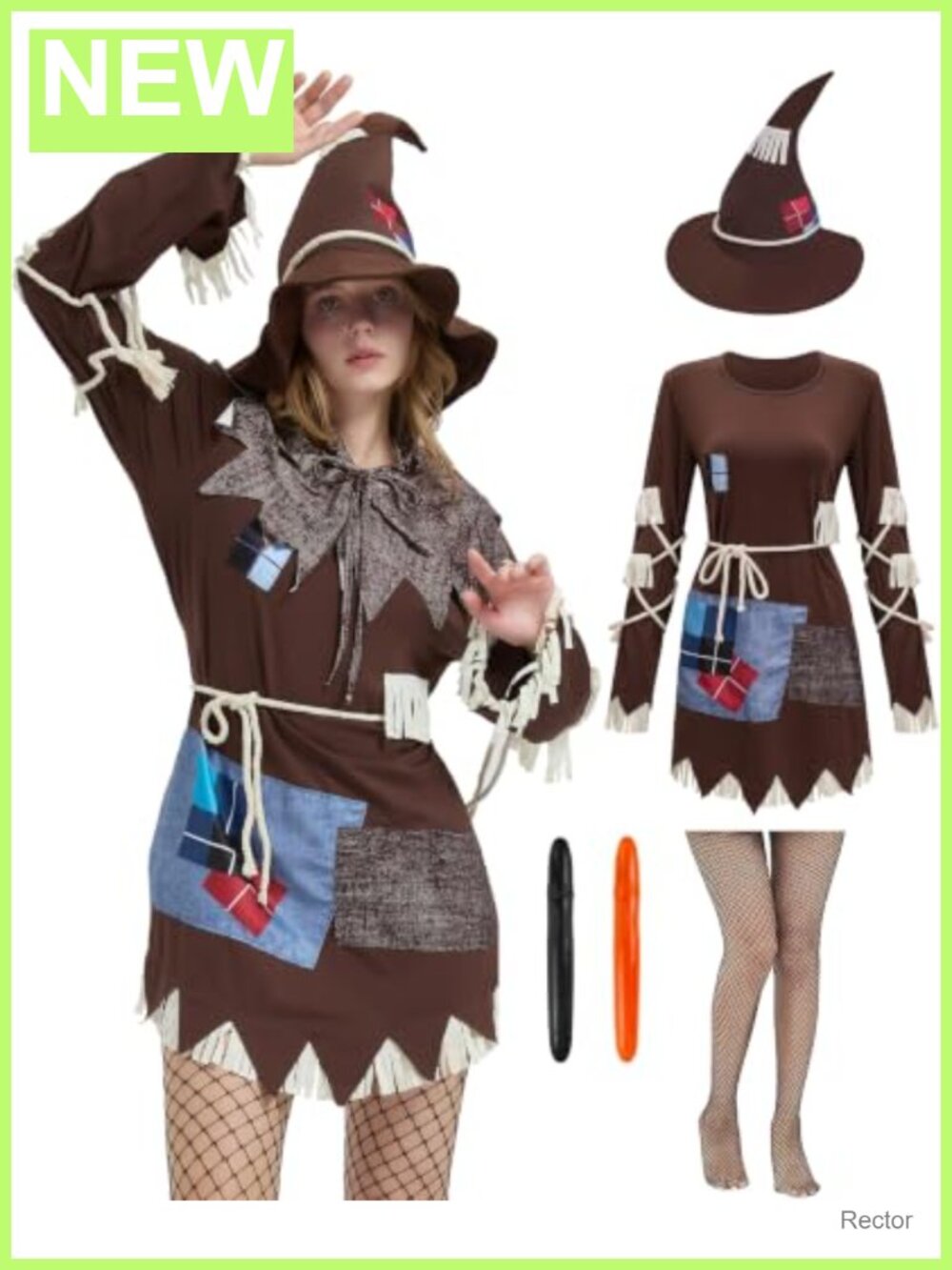 Scarecrow Halloween Costume Women Adult Wizard Group Costumes Set